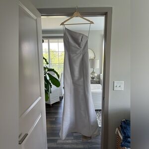 Amsale One Shoulder Bridesmaids Dress